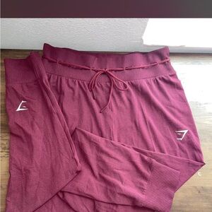 Gymshark Burgundy Joggers